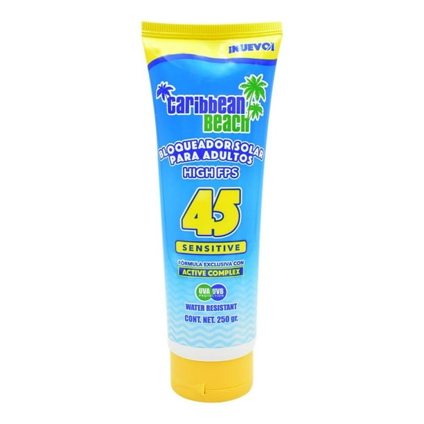 Bloqueador solar Caribbean Beach FPS 45  250 g