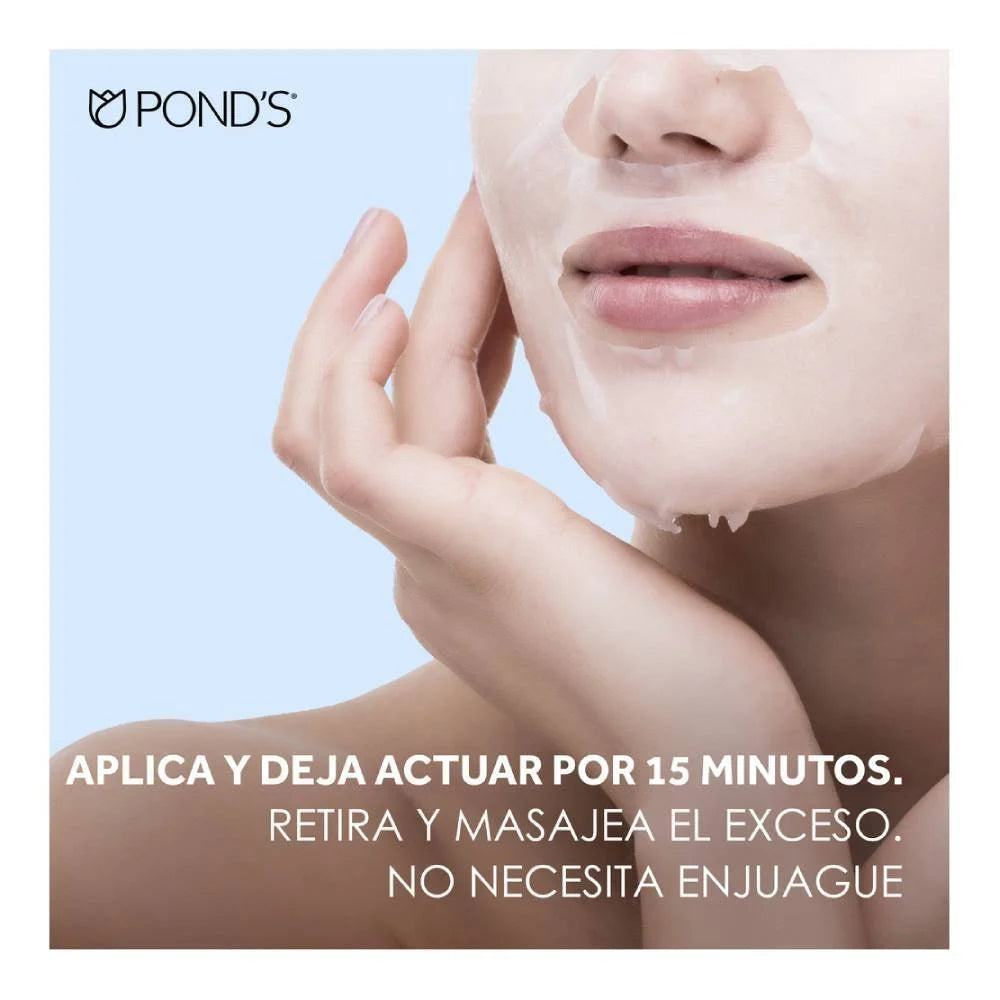 Mascarilla facial Pond's hydrate + glow 1 pza