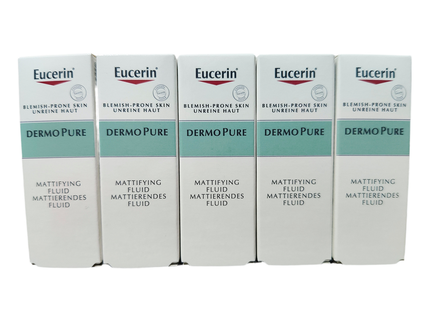 Eucerin Dermopure Fluido hidratante matificante crema facial , para piel grasa con imperfecciones .MUESTRAS DE 5 ML POR 20 PIEZAS DE BLISTER TOTAL 100 ML