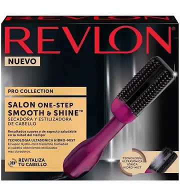 Revlon Cepillo Secador Y Vapor Iónico Cabello Suave Y Brillo