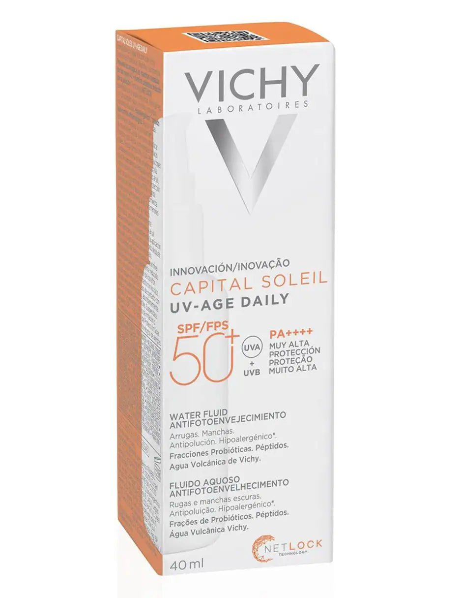 UV-Age Daily FPS 50+. 15 muestras  de 3 Ml cada una 45 ML en total