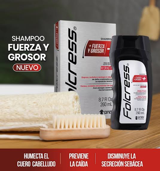 Folcress Shampoo + Fuerza y Grosor 260 ml