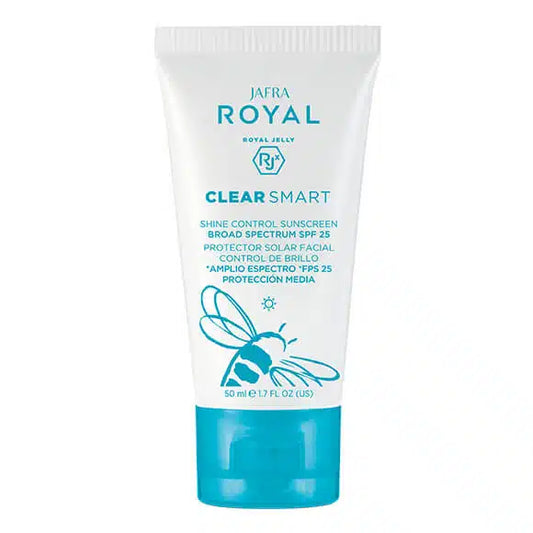 Jafra Royal Clear Smart Protector Solar Facial Control de Brillo 50 ml