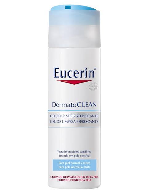 Eucerin - DermatoCLEAN Gel Limpiador Facial Piel Normal a Mixta – 200 Ml