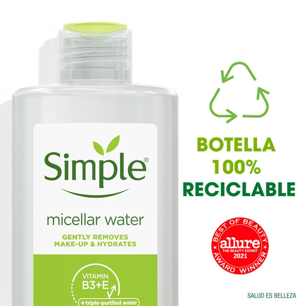 Simple Agua Micelar Vitamina B3+C 200 ml