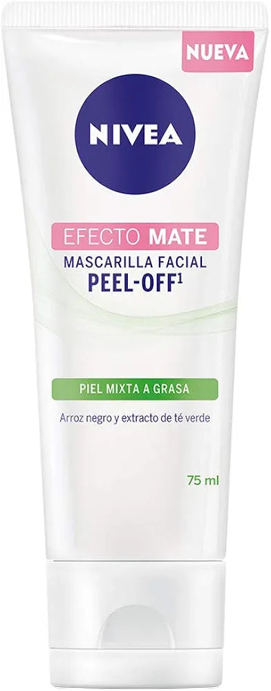 Nivea Mascarilla Facial Exfoliante Y Matificante, Peel Off Efecto Mate Para Piel Mixta A Grasa, 75 ml