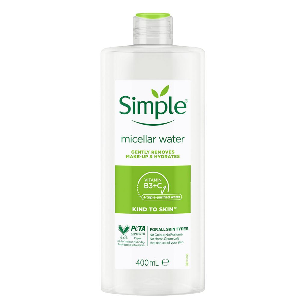 Simple Agua Micelar Vitamina B3+C 400 ml