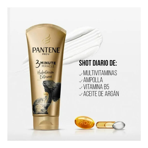 Pantene Acondicionador Pro V 3 minute miracle hidratación extrema 90 ml