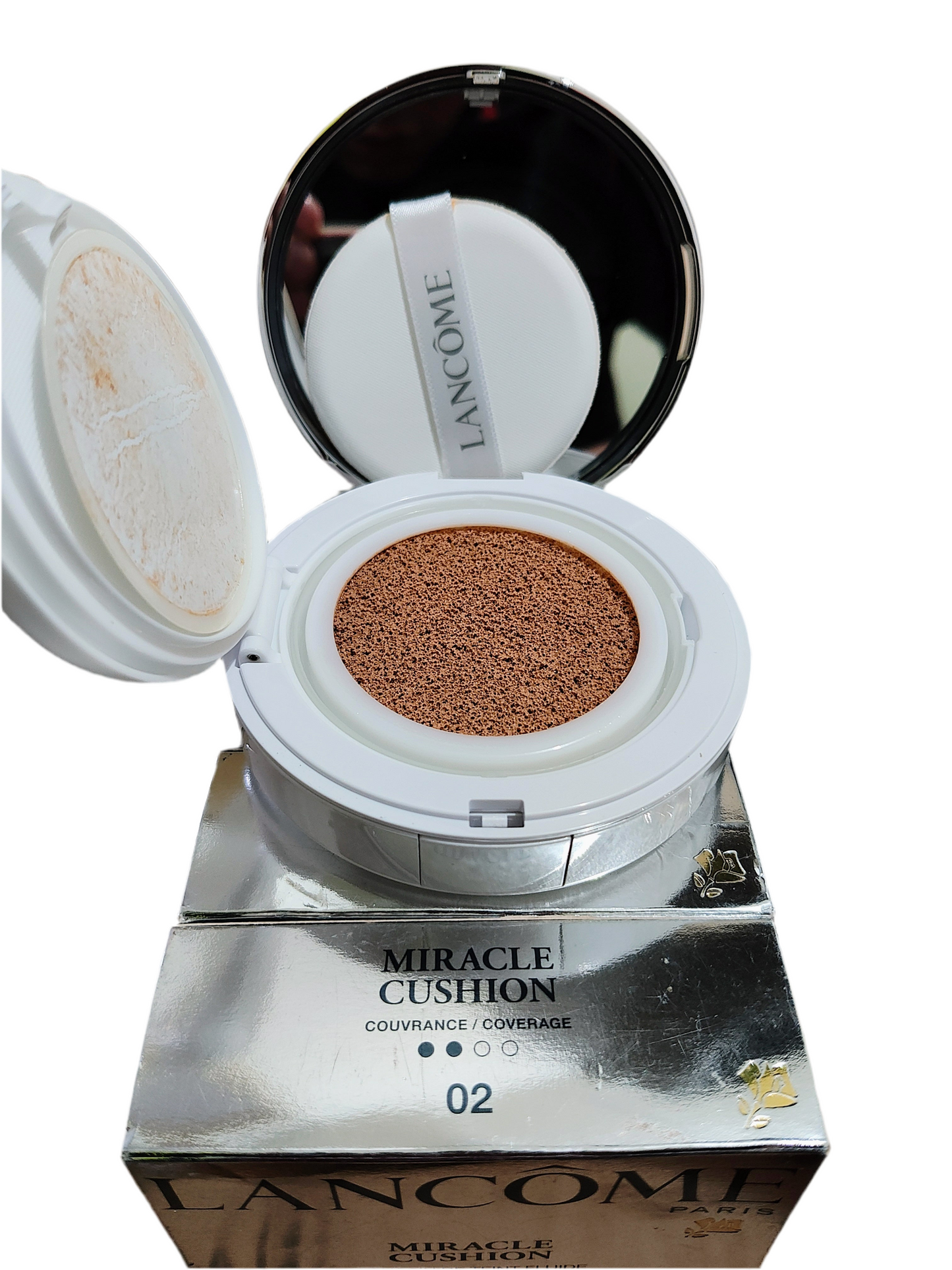 Base de maquillaje compacta Miracle Cushion Liquid Cushion SPF 23 -