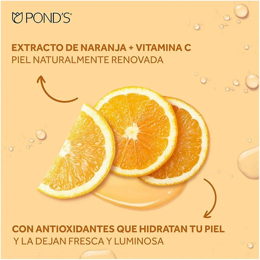 POND'S Cuidado Facial Fruity Hydra Fresh Naranja, Gel Hidratante, 110 G