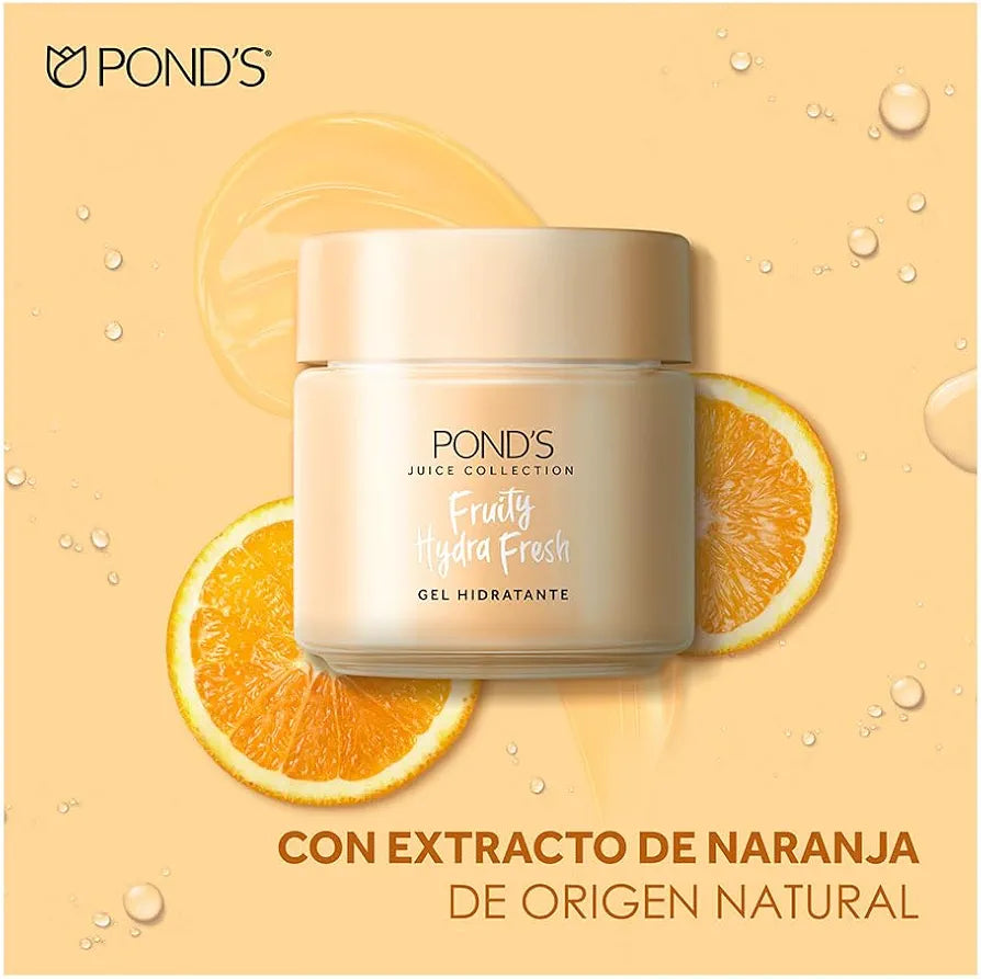 POND'S Cuidado Facial Fruity Hydra Fresh Naranja, Gel Hidratante, 110 G