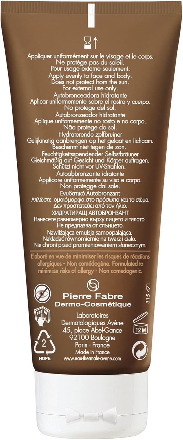 Avène Autobronceante hidratante EAU THERMALE- Gel satinado 100 ml