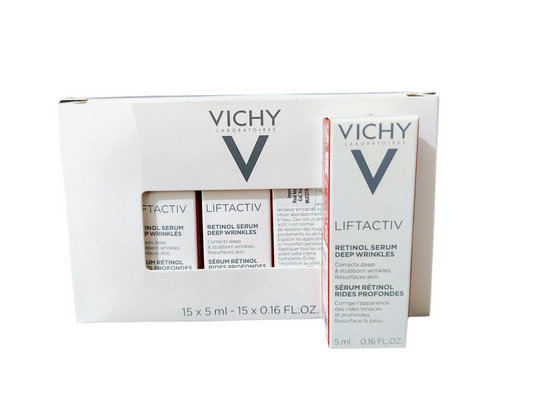 Vichy Liftactiv Retinol  Serum muestrario 15 muestras de 5 ML cada una total 45 ML