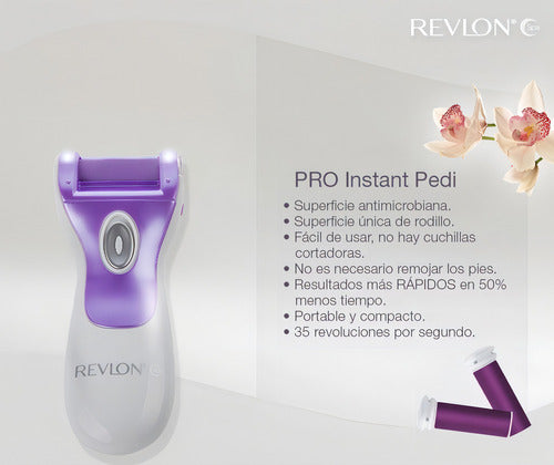 Removedor Quita Callos Revlon Pedi Eléctrico Lima Pies Spa (incluye baterías)