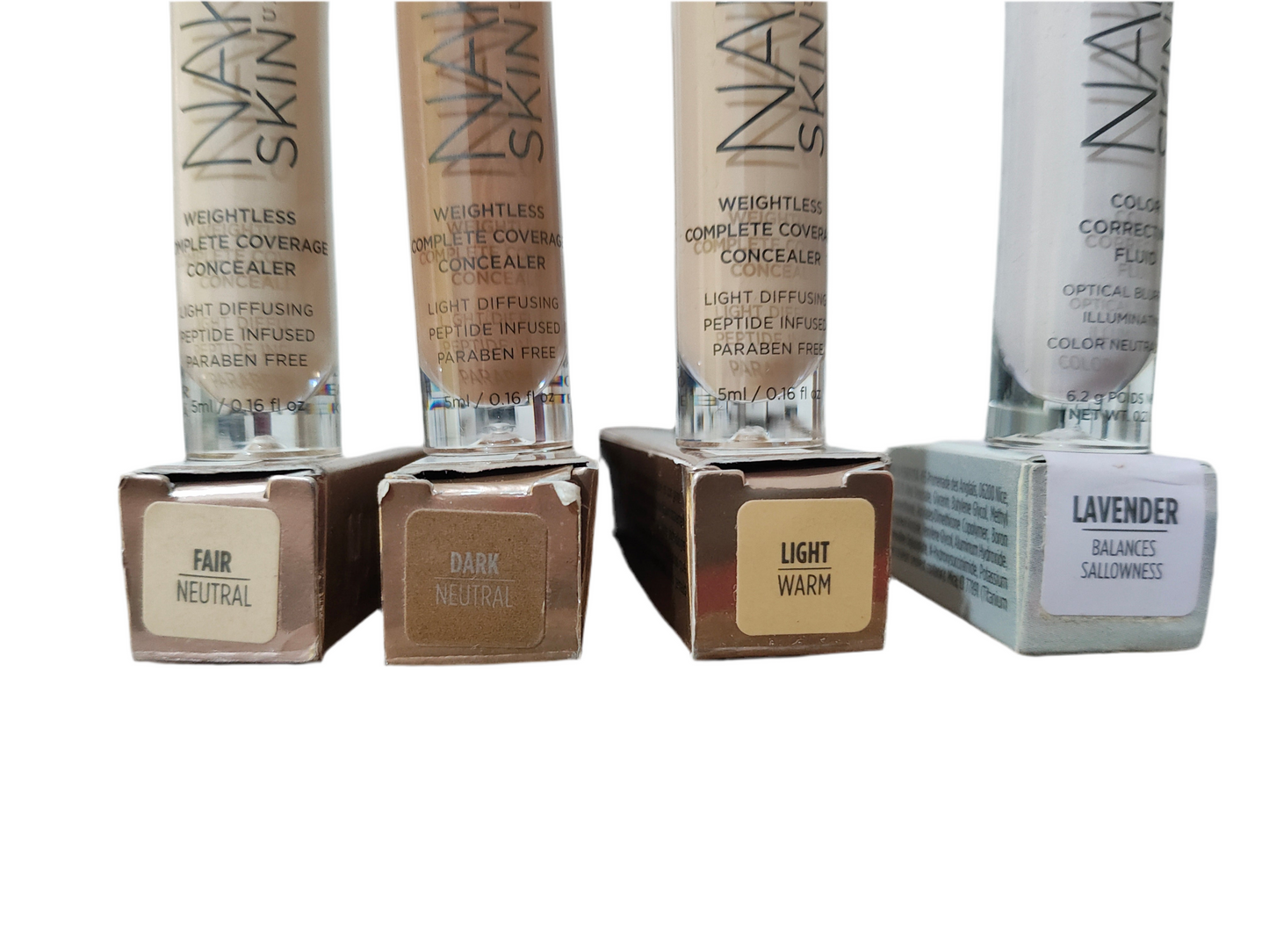 UD Naked Skin corrector completa cobertura.