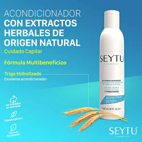 SEYTU Acondicionador con Extractos Herbales de Origen Natural 240 ml