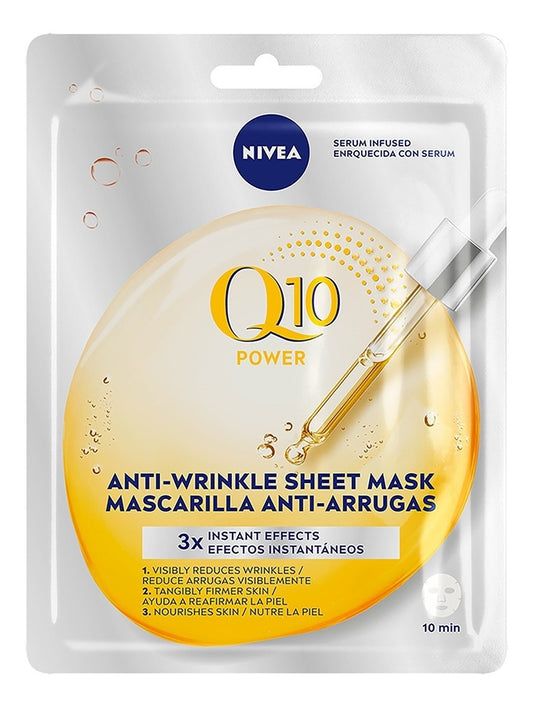 Mascarilla Facial Nivea Q10 Antiarrugas Reafirmante 1 Pieza