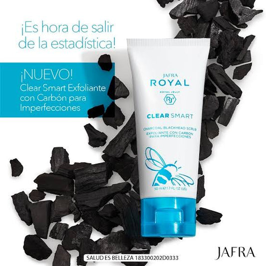 Jafra Royal Clear Smart Exfoliante con Carbón para Imperfecciones 50 ml