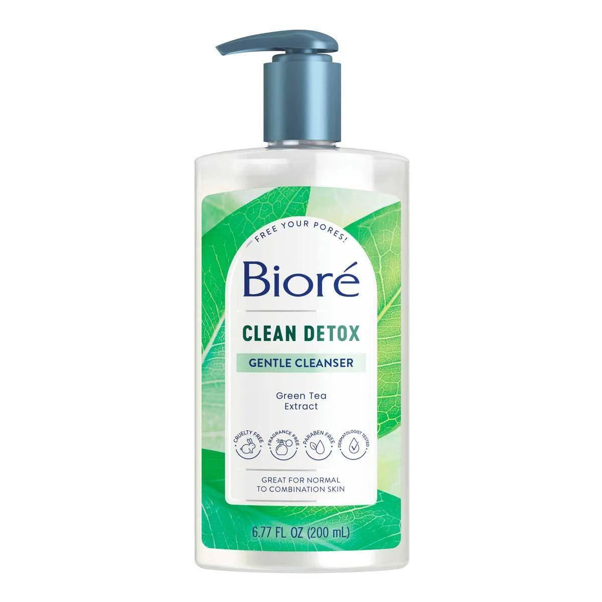 Bioré Clean Detox Limpiador Facial Suave 200ml