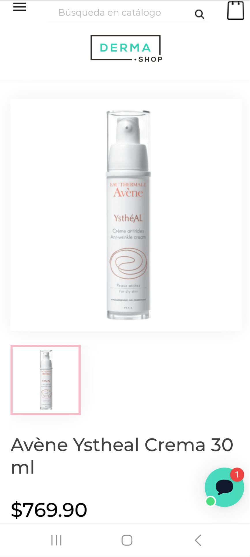 Avene Ystheal Concentrado antiarrugas 30 ml