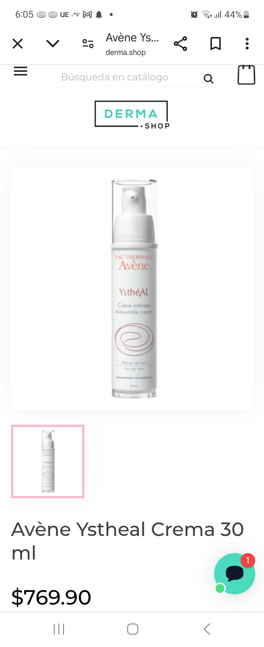 Avene Ystheal Concentrado antiarrugas 30 ml