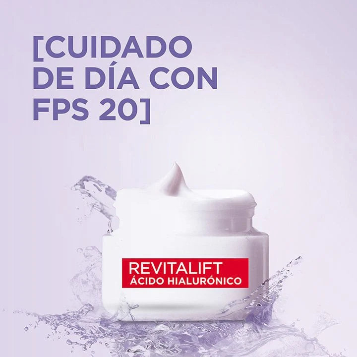 L'Oréal Paris Crema de Día Revitalift Ácido Hialurónico, 50ml