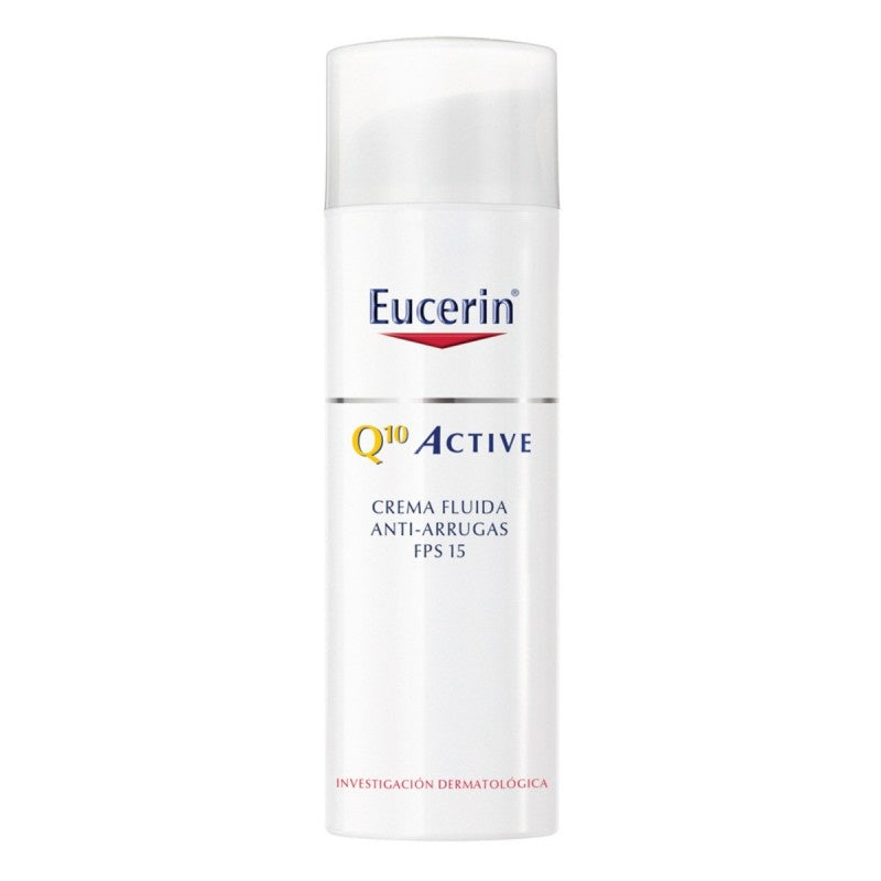 Eucerin Q10 Crema facial ligera anti arrugas de día FPS 15+, 50ml